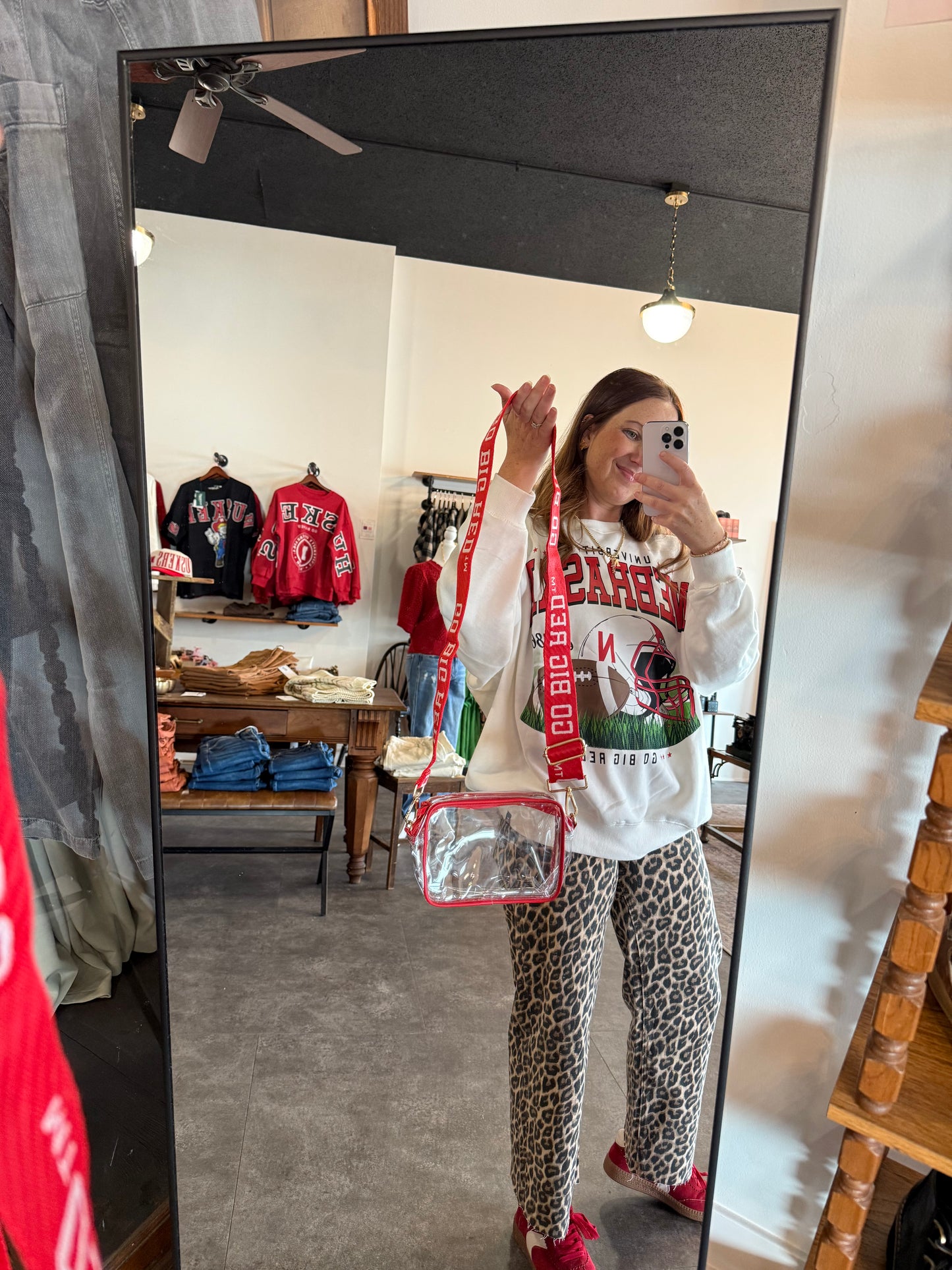 Go Big Red Clear Bags