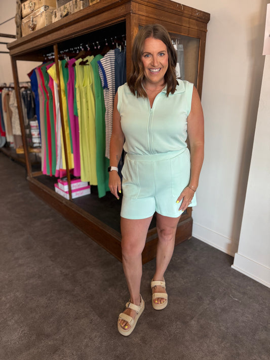 Summer Dream Romper Icy Mint