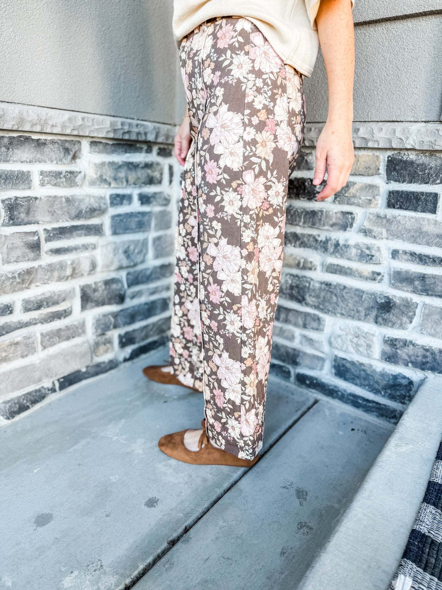 Fall in Bloom Pants Brown