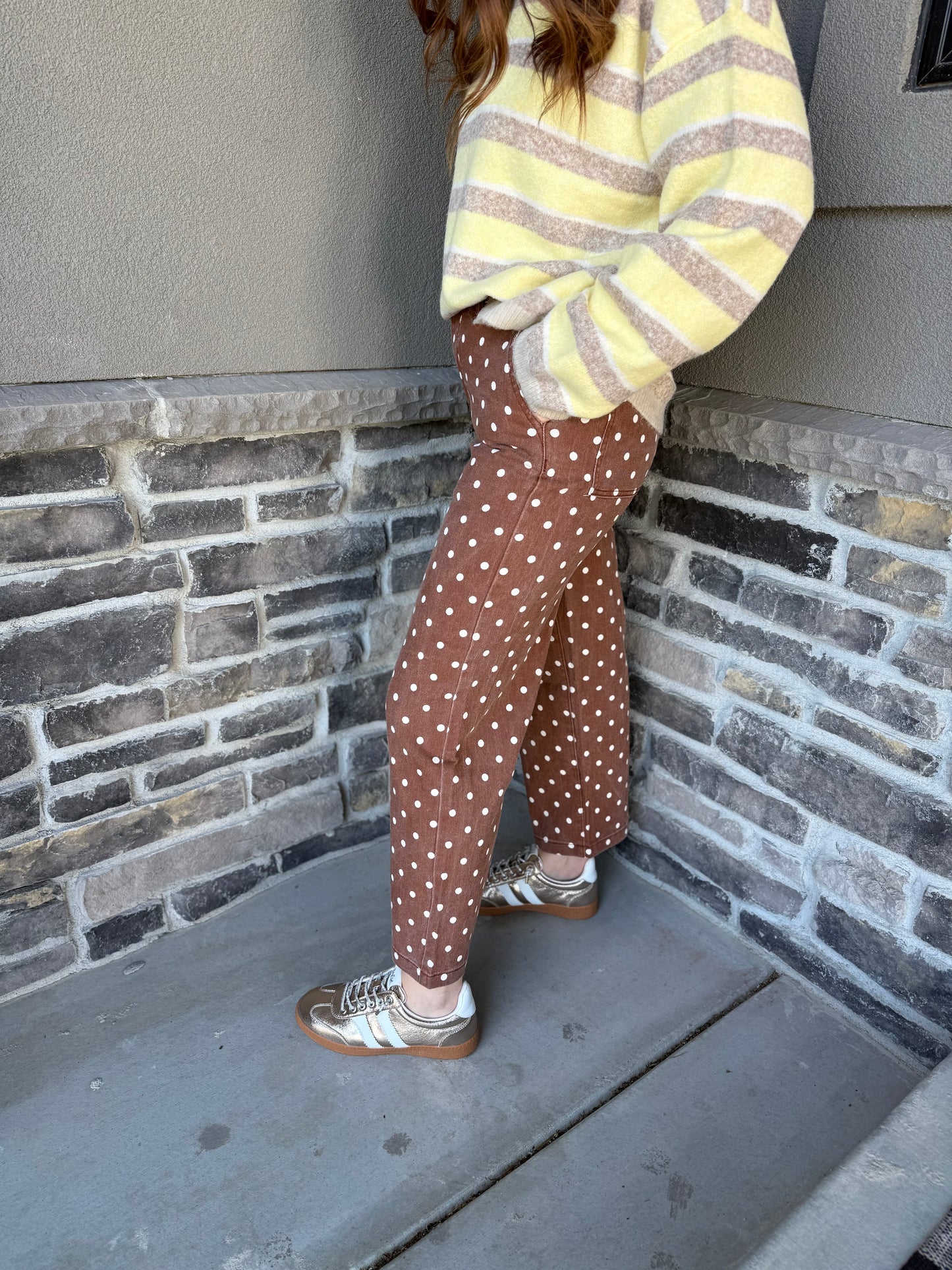 Dot Happens Pants Maple Brown