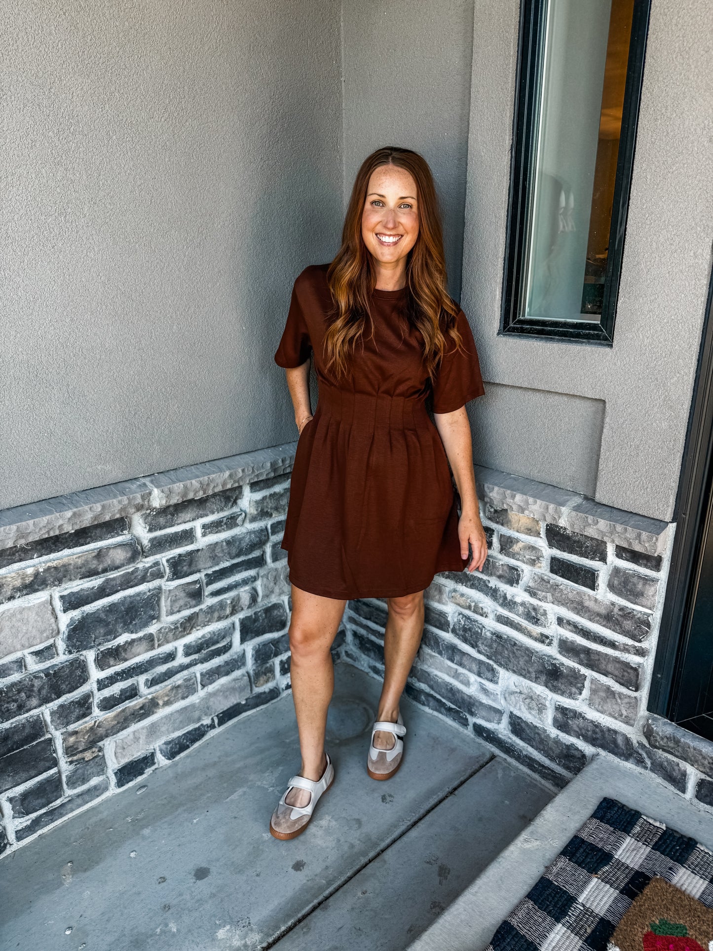 Back to Casual Dress Brown