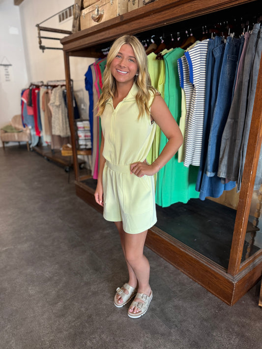 Summer Dream Romper Lemon Cream