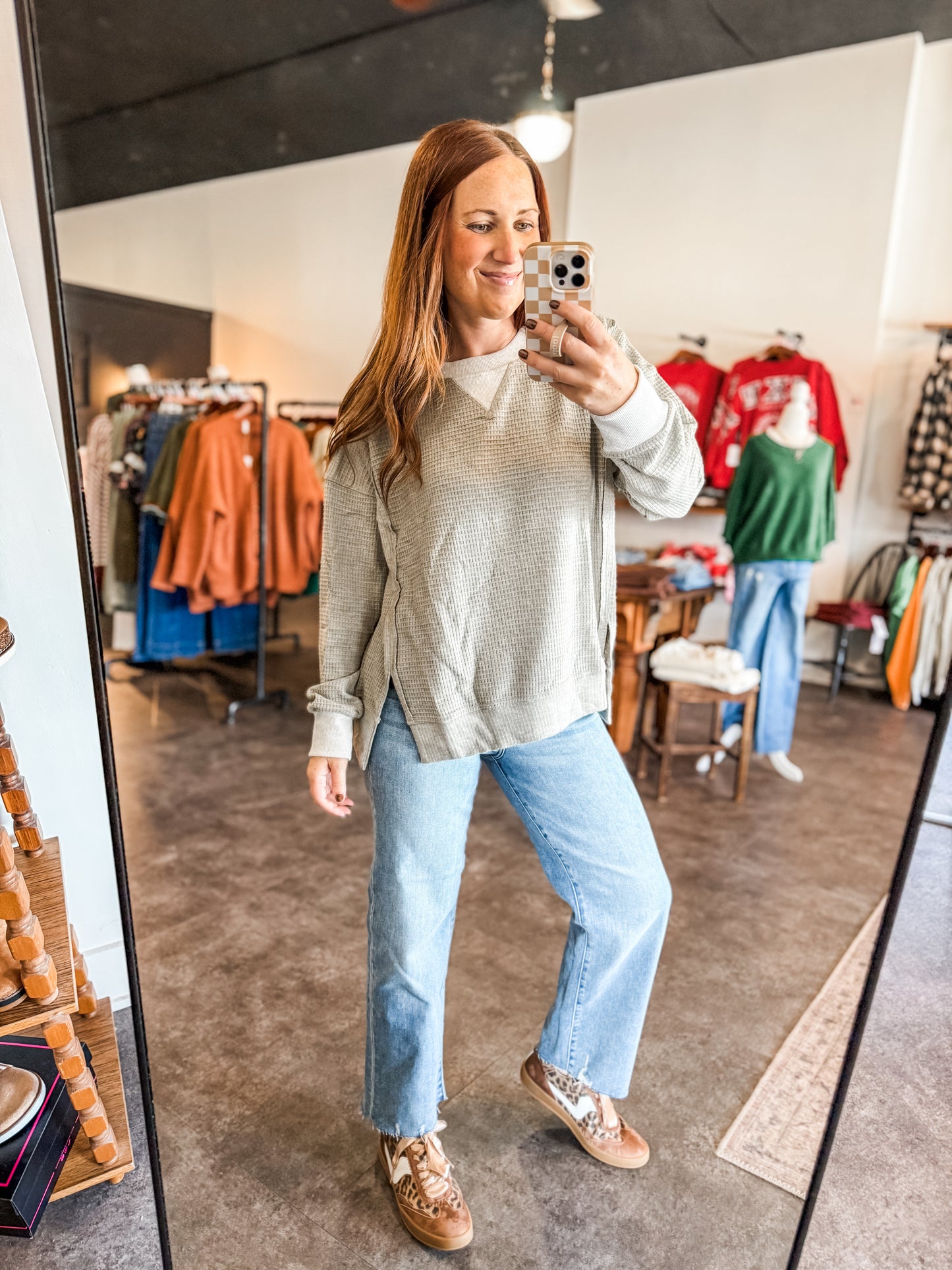 Throw and Go Sweatshirt Olive