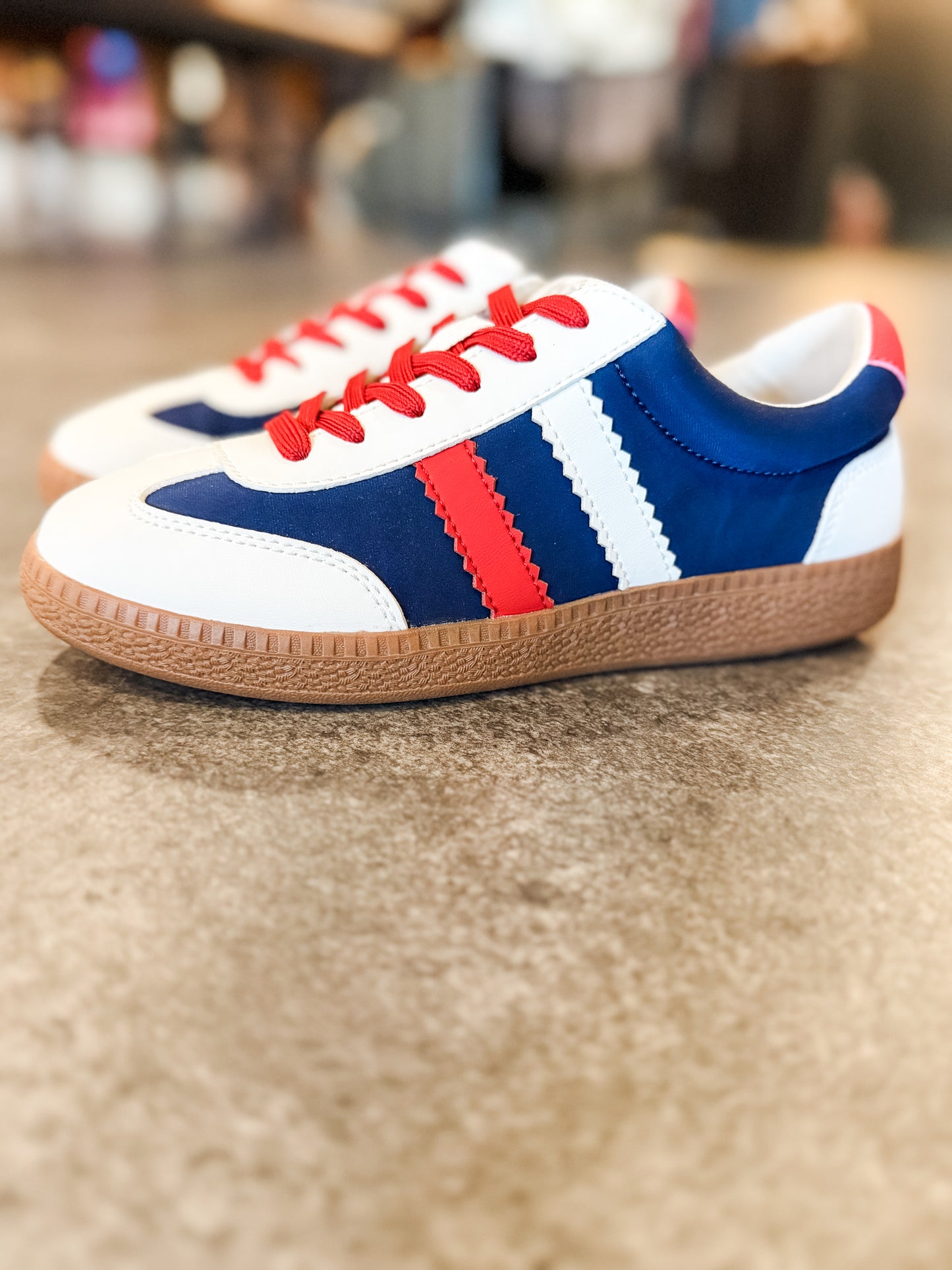 Corky’s Heads Up Sneaker Navy/Red