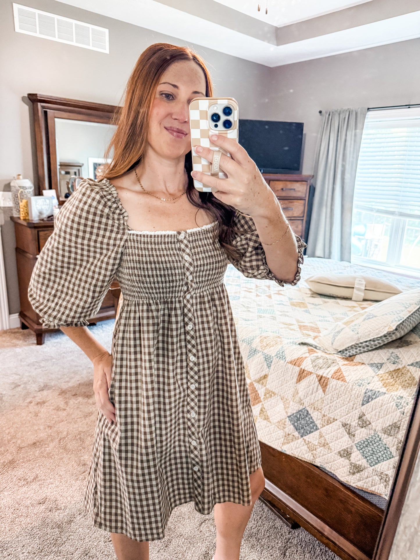 Fall in the Country Dress Mocha