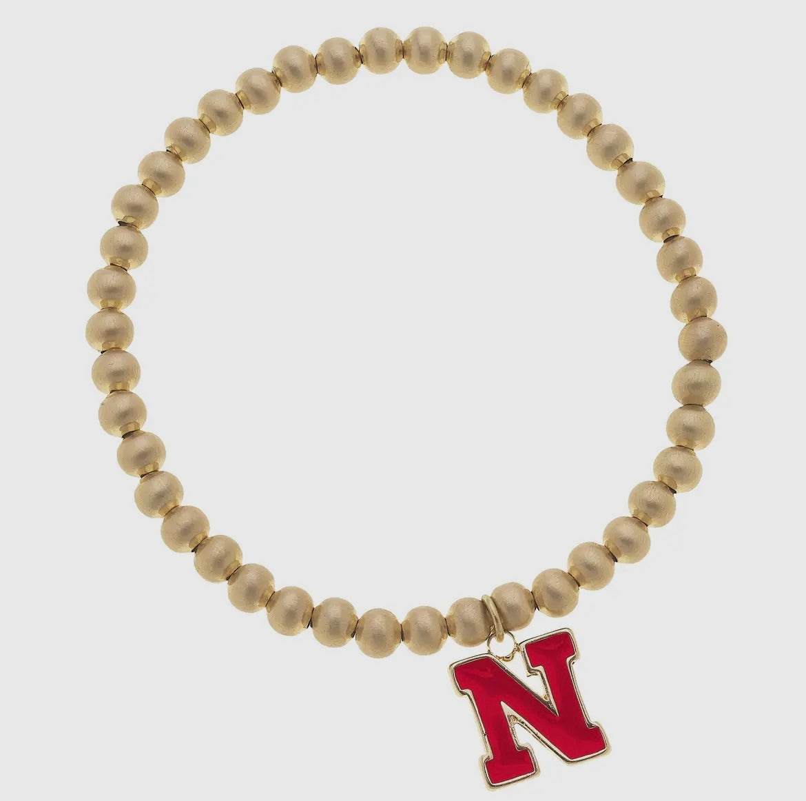 Nebraska Stretch Beaded Bracelet