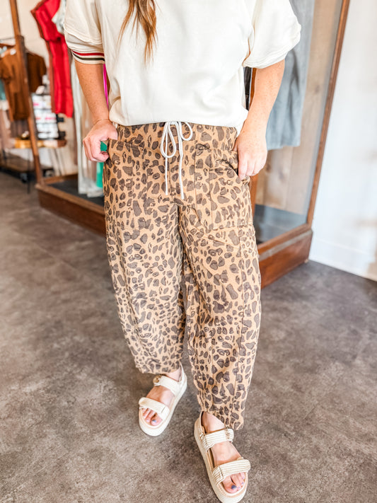 Wild About You Barrel Pants Camel