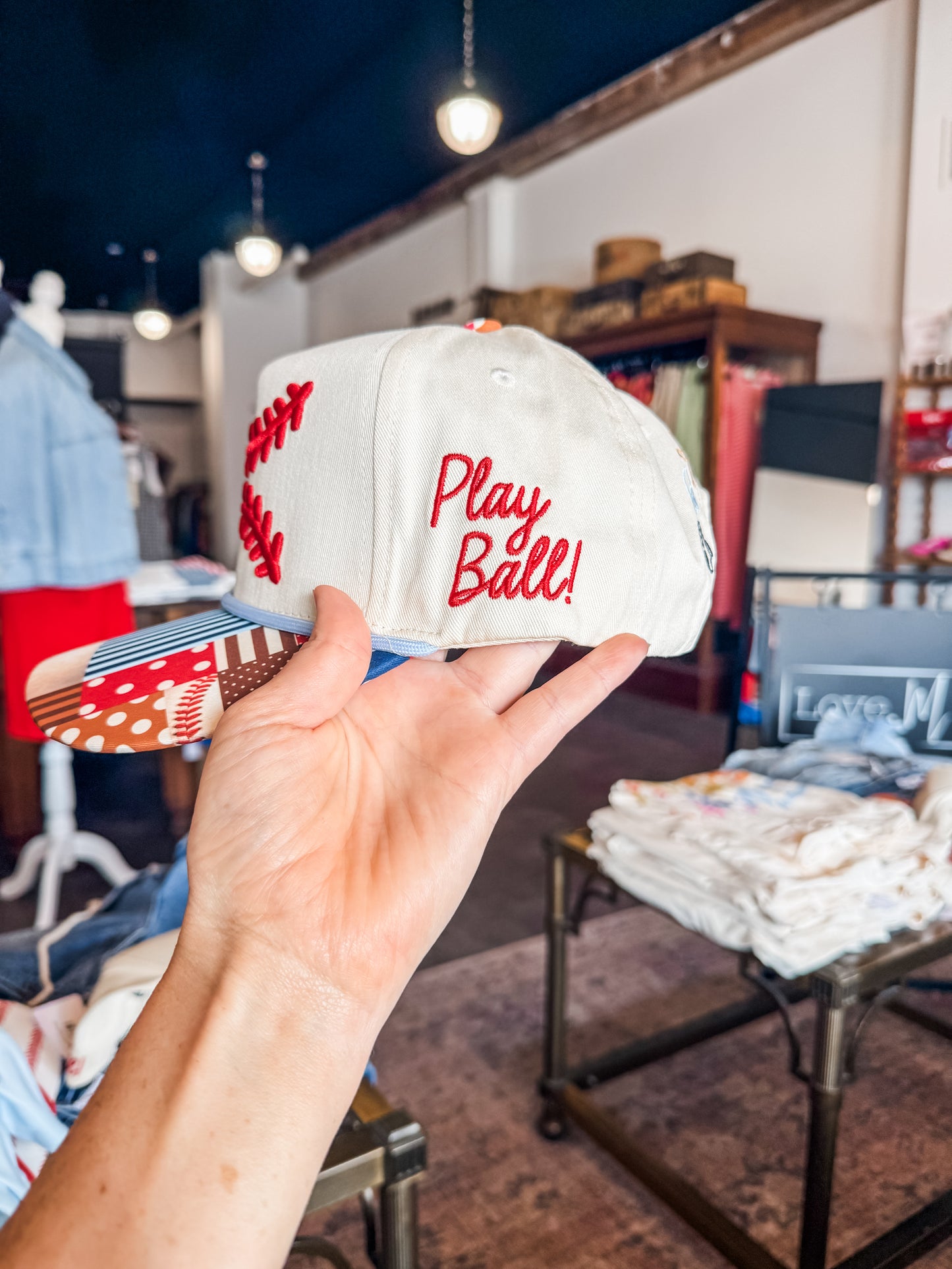 Baseball Laces Hat