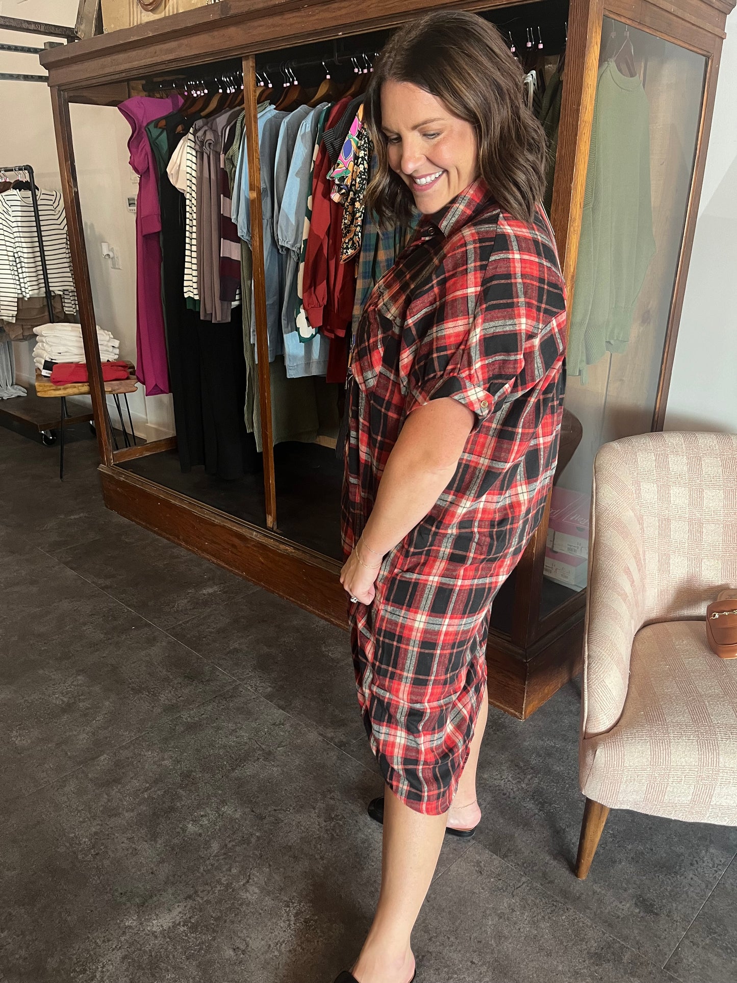 Plaid About You Dress