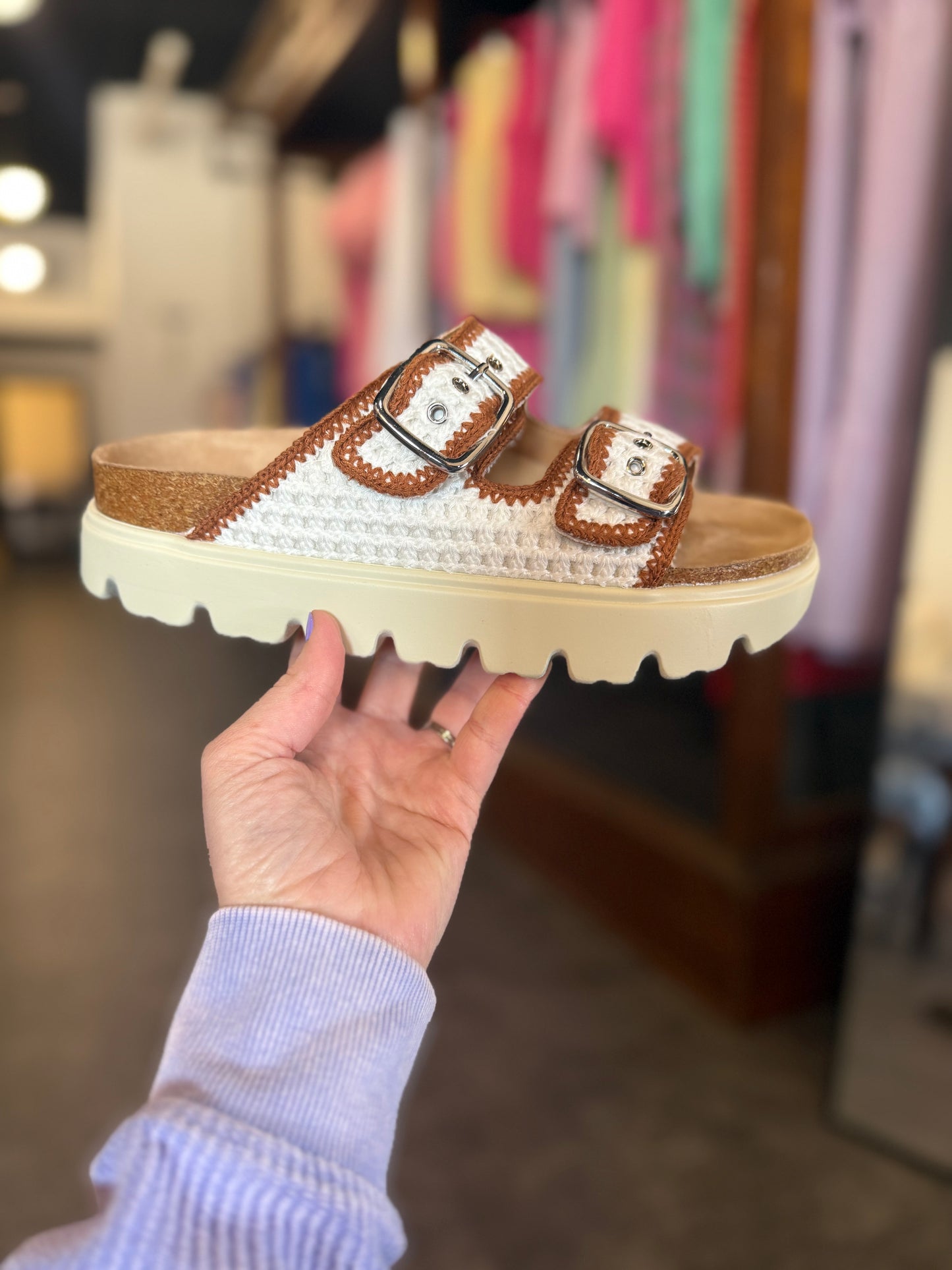 Corkys Rumor Has It Sandal Ivory/Tan