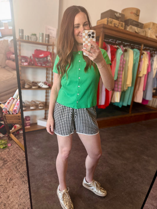 Meet Me at the Picnic Shorts Black