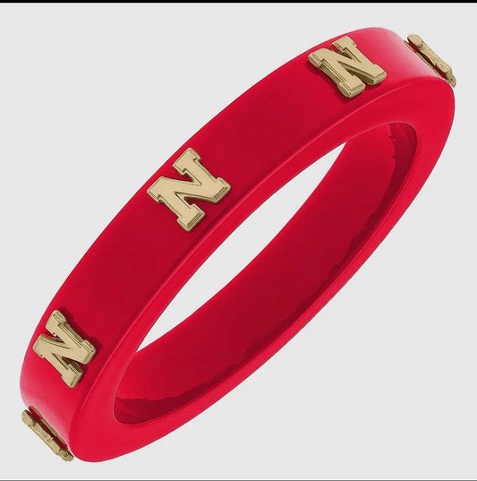 Red Nebraska Bangle