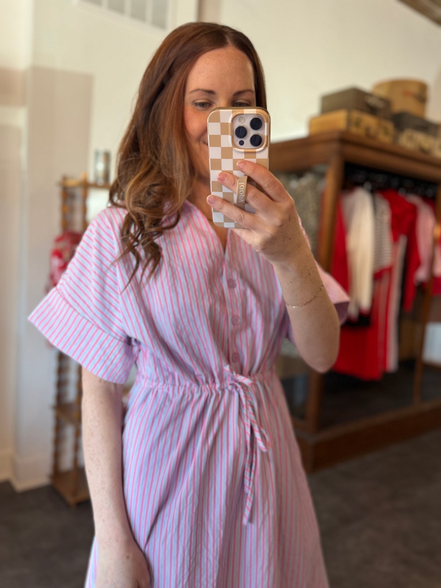 Sunshine Days Dress Pink/Blue