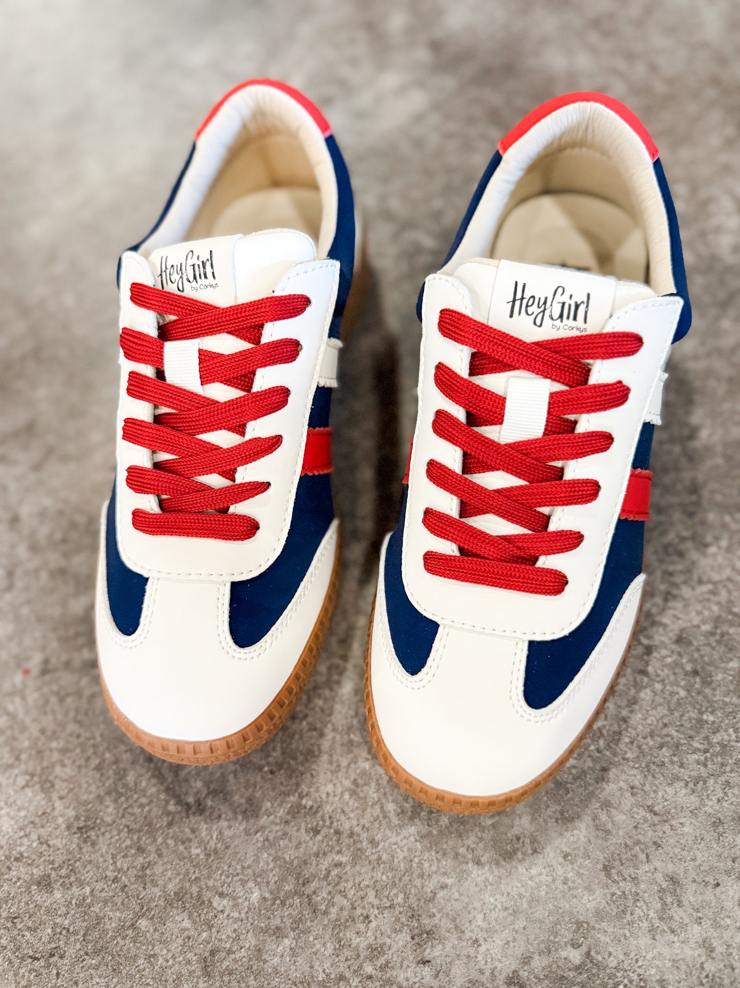 Corky’s Heads Up Sneaker Navy/Red