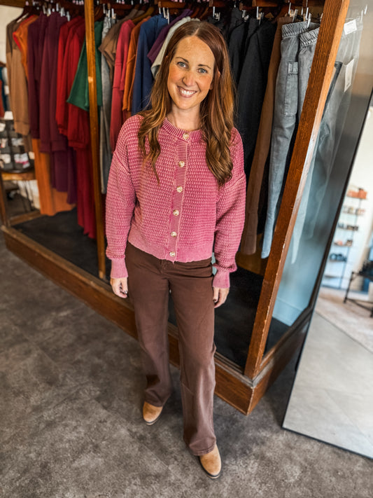 Chasing Love Sweater Mauve