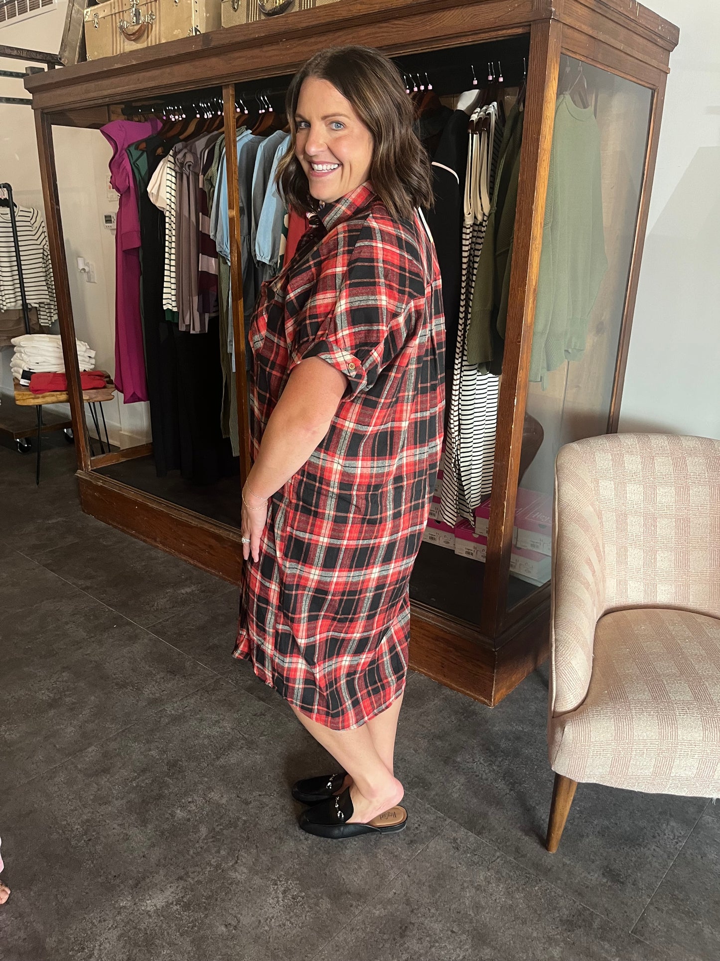 Plaid About You Dress