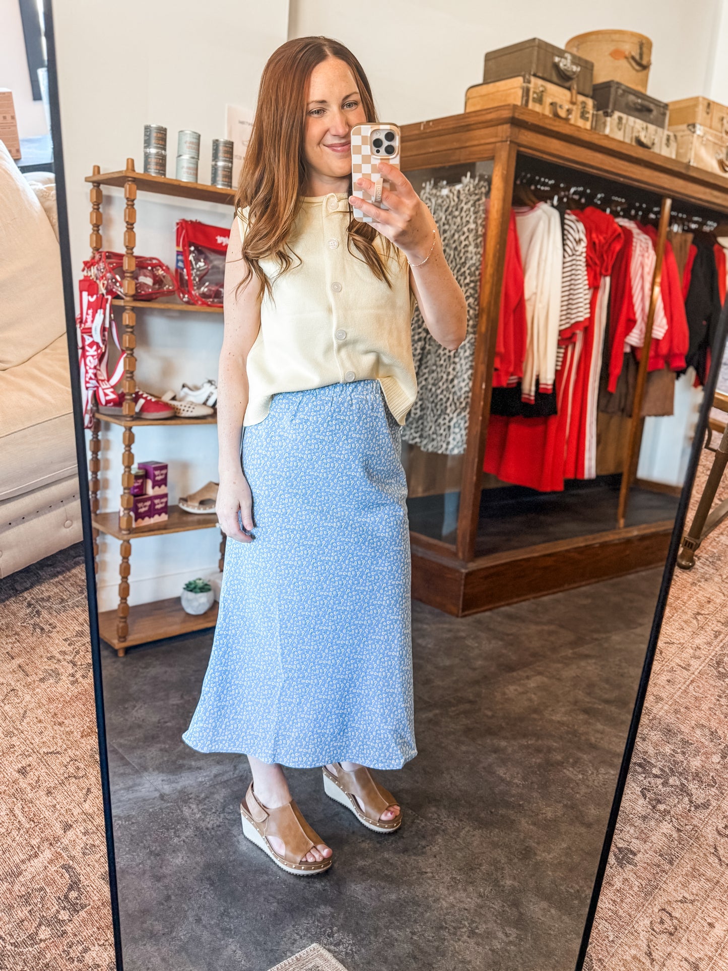 Sky is the Limit Skirt Blue