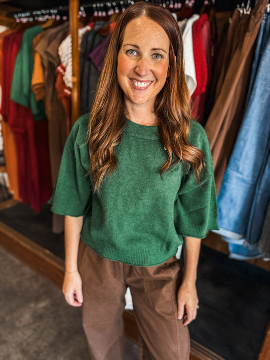 Plain and Simple Sweater Pine