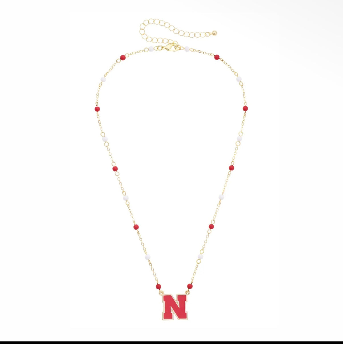 Nebraska N Beaded Necklace