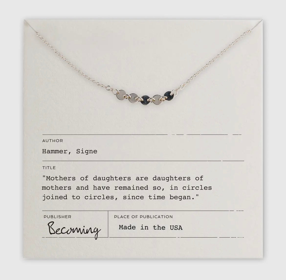Mothers and Daughters Necklace
