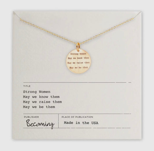 Strong Women Necklace