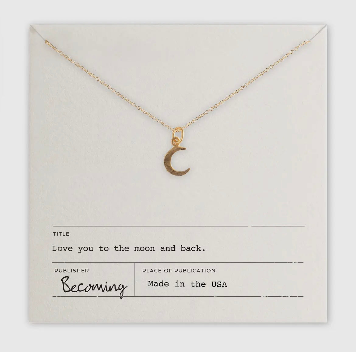 Love you To the Moon Necklace