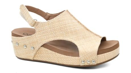 Volta Wedge in Raffia