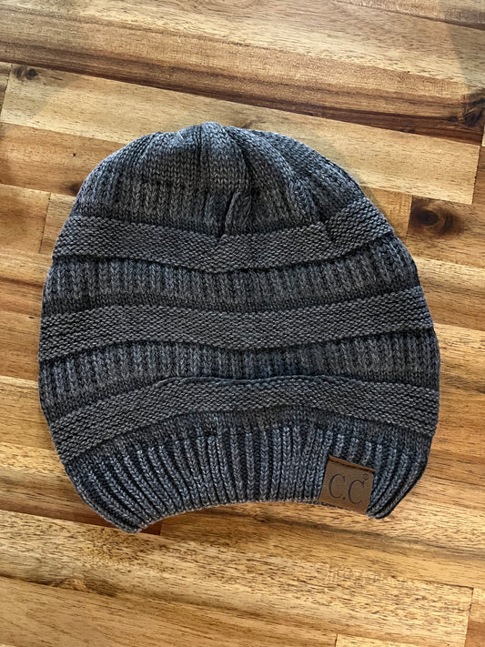 Charcoal Slouch Beanie