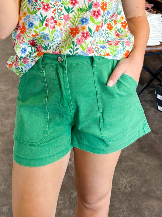 Keeping It Simple Shorts Green